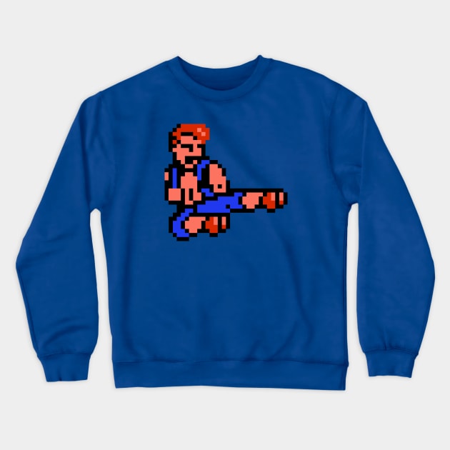 Old School Games - Double Dragon Crewneck Sweatshirt by wyckedguitarist